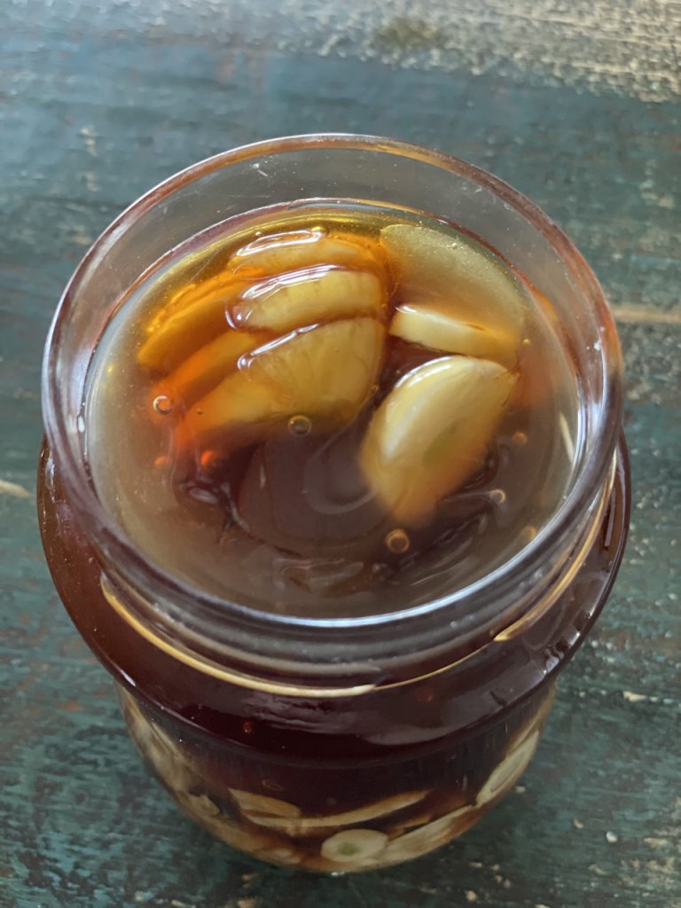 How to Make Fermented Garlic Honey Salt+Sunflowers Swanson Family